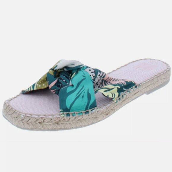 Dolce Vita Shoes - NIB [Dolce Vita] Benicia Green Espadrilles Flat Slide Sandals - Multiple Sizes!